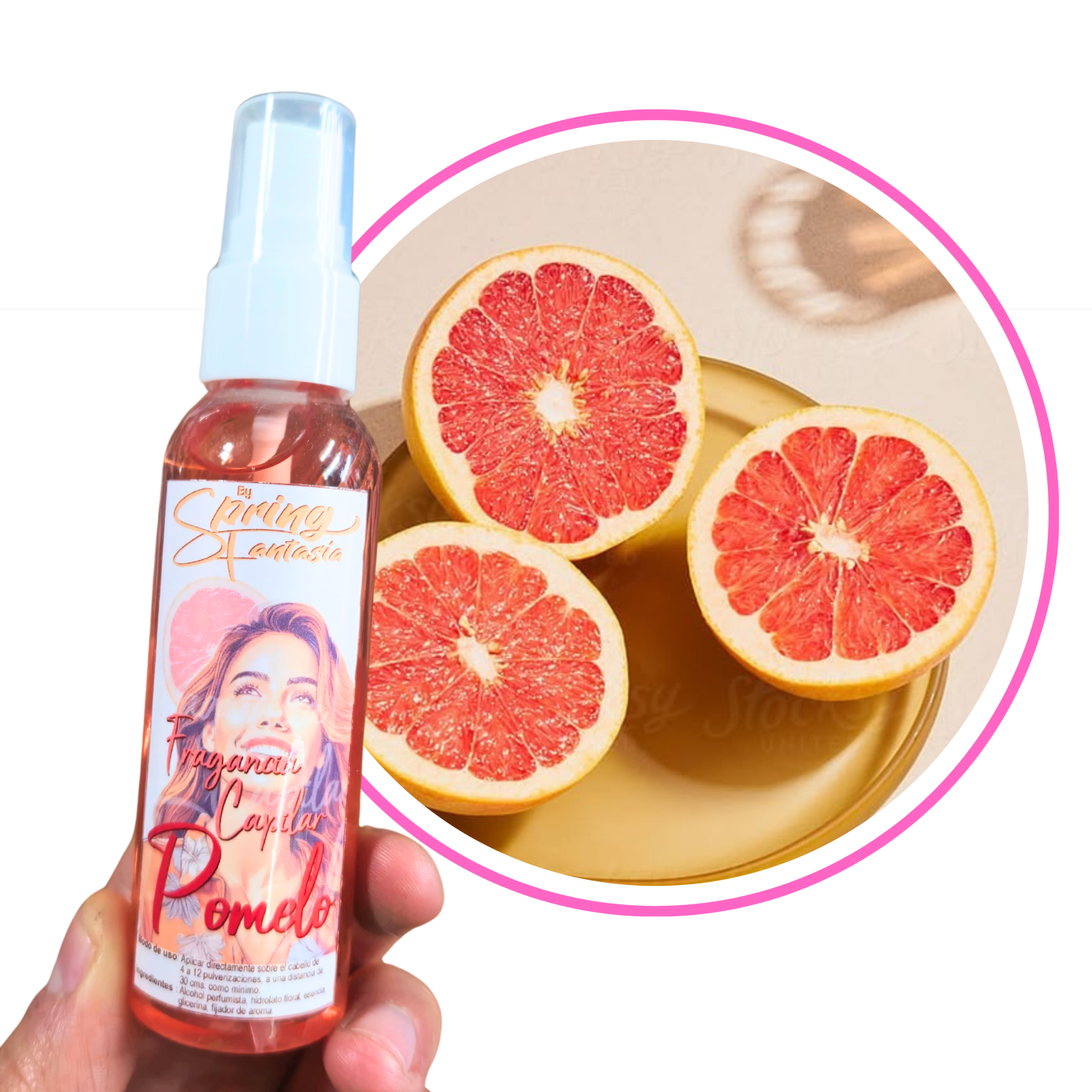Fragancia capilar| Aroma pomelo | 60ml