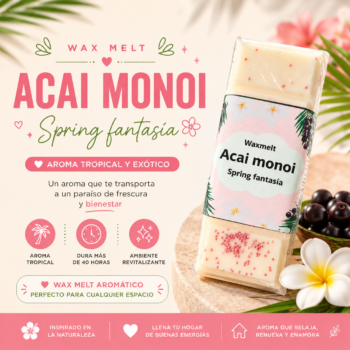 Waxmelt cera aromática acai monoi