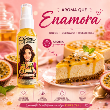 Fragancia capilar | Aroma cheesecake mango y maracuya | 60ml