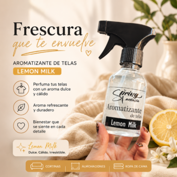 Aromatizante de tela | Aroma lemon milk | 125ml