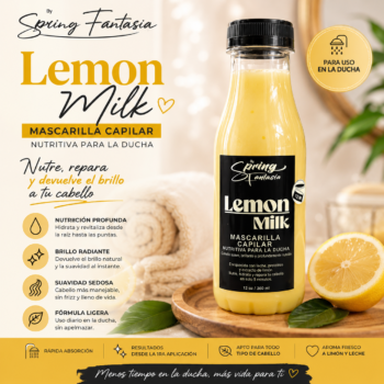 Mascarilla shock nutritivo capilar | Aroma lemon milk | 300ml