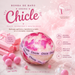 Bomba de baño chicle