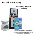 Pack homme spray waxmelt cera aromática