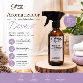 Aromatizador de ambiente inspirado en Dove 250ml