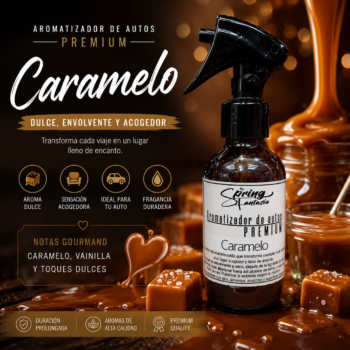 Aromatizador de auto Premium Caramelo 120ml
