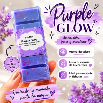 Waxmelt cera aromática  Purple glow