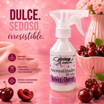 Aromatizador de tela Velvet cherry inspirada en Black cherry merlot 125ml
