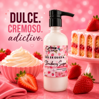 Gel de ducha Strawberry Sugar  inspirada en Strawberry Pound Cake 250ml