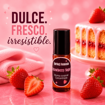 Bruma corporal rollon concentrada Strawberry Sugar inspirada en Strawberry Pound Cake 5ml