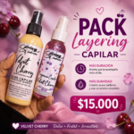 Pack leayerin capilar inspirado en Black cherry Merlot,leche capilar más fragancia capilar