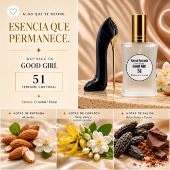 Perfume inspirado en Good girl Carolina herrera 30ml