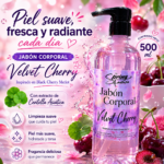 Jabón corporal Velvet Cherry inspirado en Black cherry Merlot con centella asiática 500ml