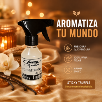 Aromatizador de telas | Aroma Sticky Truffle inspirado en Sticky dates | 125ml