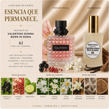 Perfume inspirado en Valentino born in Roma donna 30ml