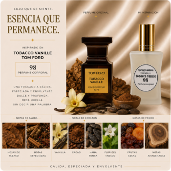 Perfume inspirado en Tom Ford Tobacco Vanille 30ml