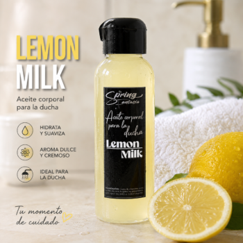 Aceite corporal bajo la ducha Lemon milk 100ml aromatizante tu piel