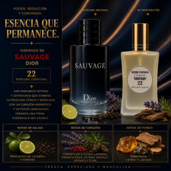 Perfume Inspirado en Sauvage 30ml