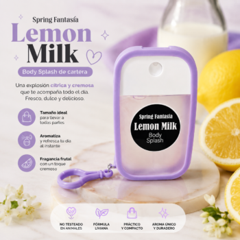 Body splash Lemon milk formato llavero 50ml