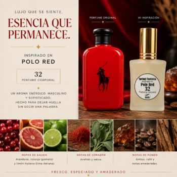 Perfume inspirado en Polo red 30ml
