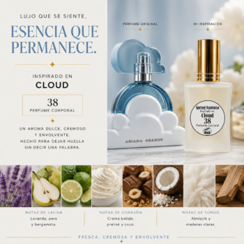 Perfume inspirado en Cloud Ariana grande 30ml