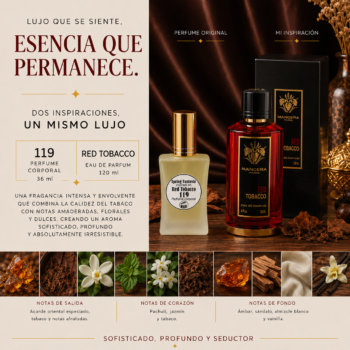 Perfume inspirado en Red Tobacco mancera 30ml