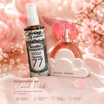 Aceite corporal inspirado en Cloud pink Ariana grande