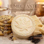 Barra corporal humectante perfumada chocolate blanco con galletas 40gr