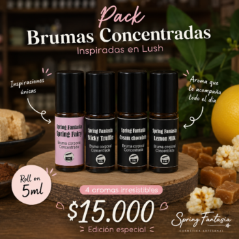 Pack inspiración lush brumas corporales concentradas 5ml