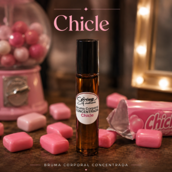 Bruma corporal concentrada en rollon Chicle tipo mitimiti fruta 10ml