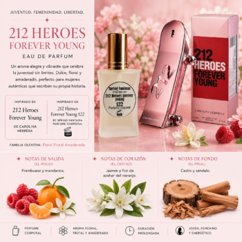 Perfume Inspirado en Carolina herrera Heroes forever young 30ml