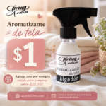 Aromatizante de tela Algodón 100ml uno por compras sobre $20.000