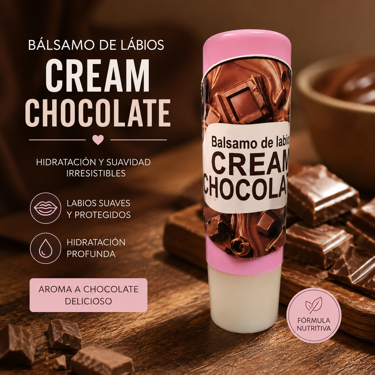 2026/08/1000034967.png Bálsamo de labios Cream chocolate inspirado en Posh Chocolate lush - Imagen 1