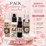 Pack inspirado en Burberry her