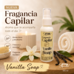 Fragancia capilar Vainilla soap línea clean 60ml