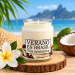 Vela aromática Verano en Brasil 200gr cera de soya