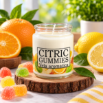 Vela aromatica inspirado gomitas ácidas Loops 200gr cera de soya
