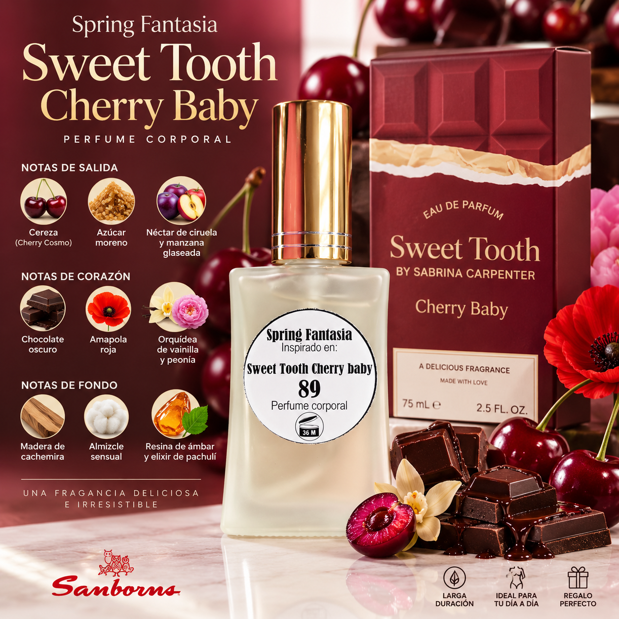 2026/09/1000039935.png Perfume Inspirado en Sabrina Carpenter Cherry Baby 30ml - Imagen 1